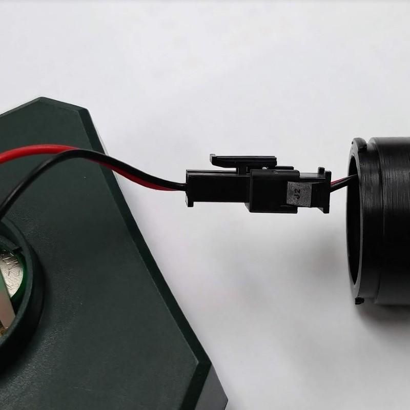 Solar-powered mole countermeasure repellent device