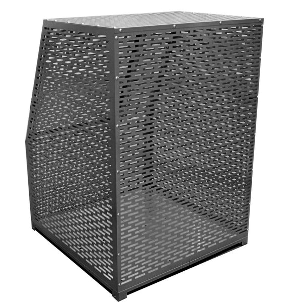 Steel garbage station IZAKI (capacity approx. 855ℓ, approx. 19 45L garbage bags)