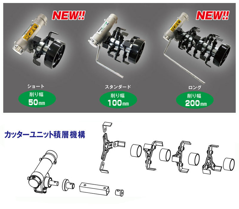 アイデック 草削りローター ロータリーウィーダー 替刃セット ロング RW-SA