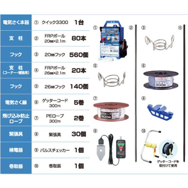 4560171679451 5段+PEロープ300mセット 末松電子製作所