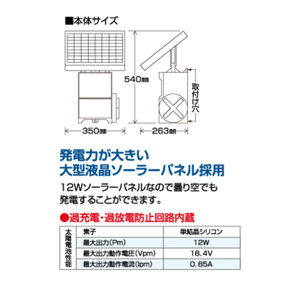 4560171679369 ゲッターエース3ソーラー 放牧用FRP500mセット 末松電子製作所