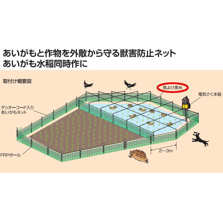 4560171677556 鳥よけ黒糸 1000m 末松電子製作所