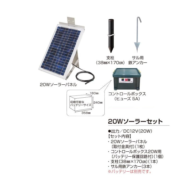 4560171678126 20Wソーラーセット 末松電子製作所