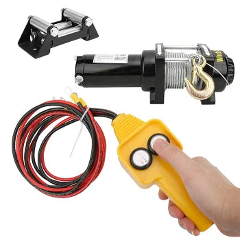 Electric winch 12V 2000LBS(907kg) Magnet motor type