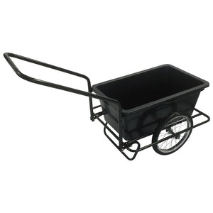 Puncture-free tires Large-capacity plastic box cart