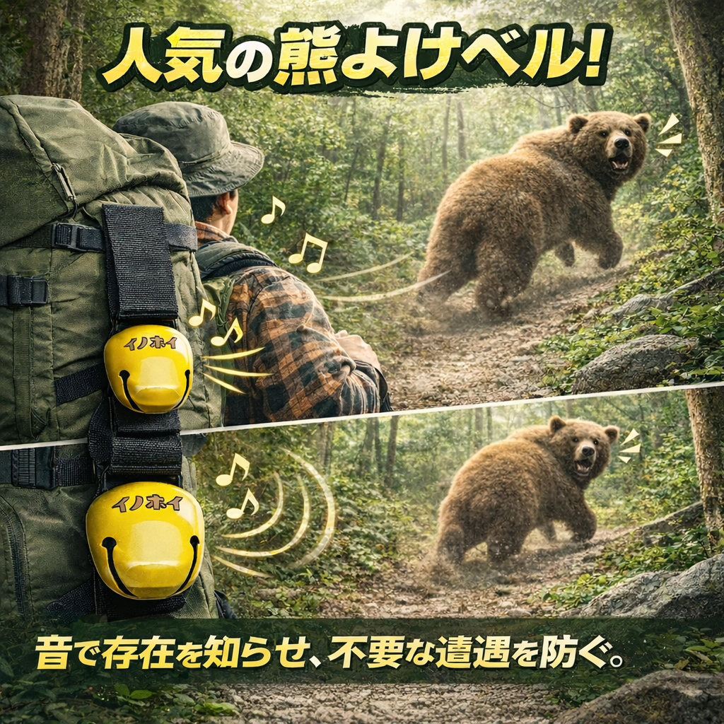 オリジナル熊よけベル サイレンサー付き