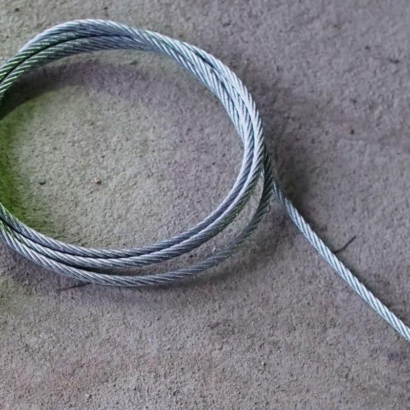 Plated wire rope for leg traps Φ6mm 6*24