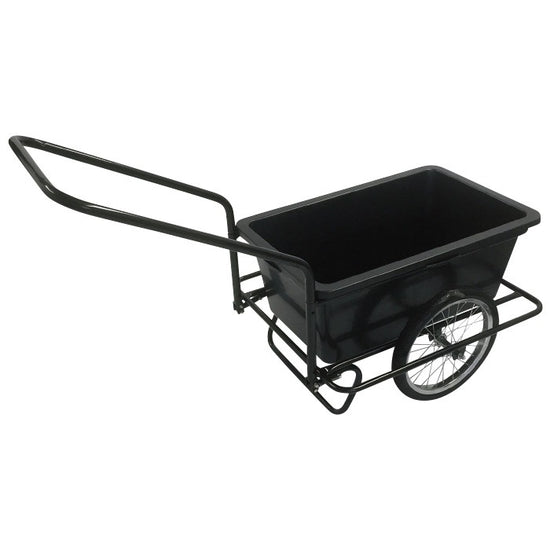 ノーパンクタイヤ  大容量プラスチック箱船リヤカー